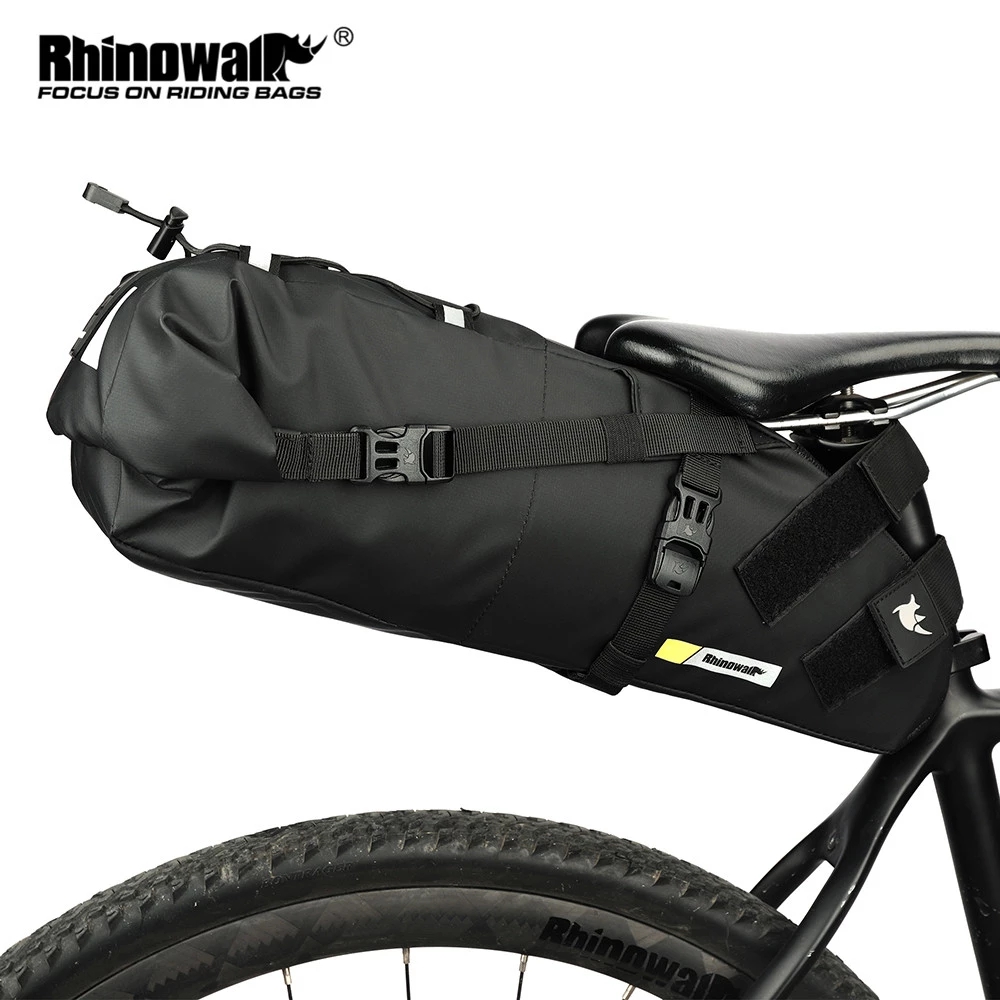Cycling Journey - Rhinowalk-防水自転車サドルバッグ,10l,13l,折りたたみ式リアバッグ,マウンテンバイクまたはロードバイク用,屋外旅行用