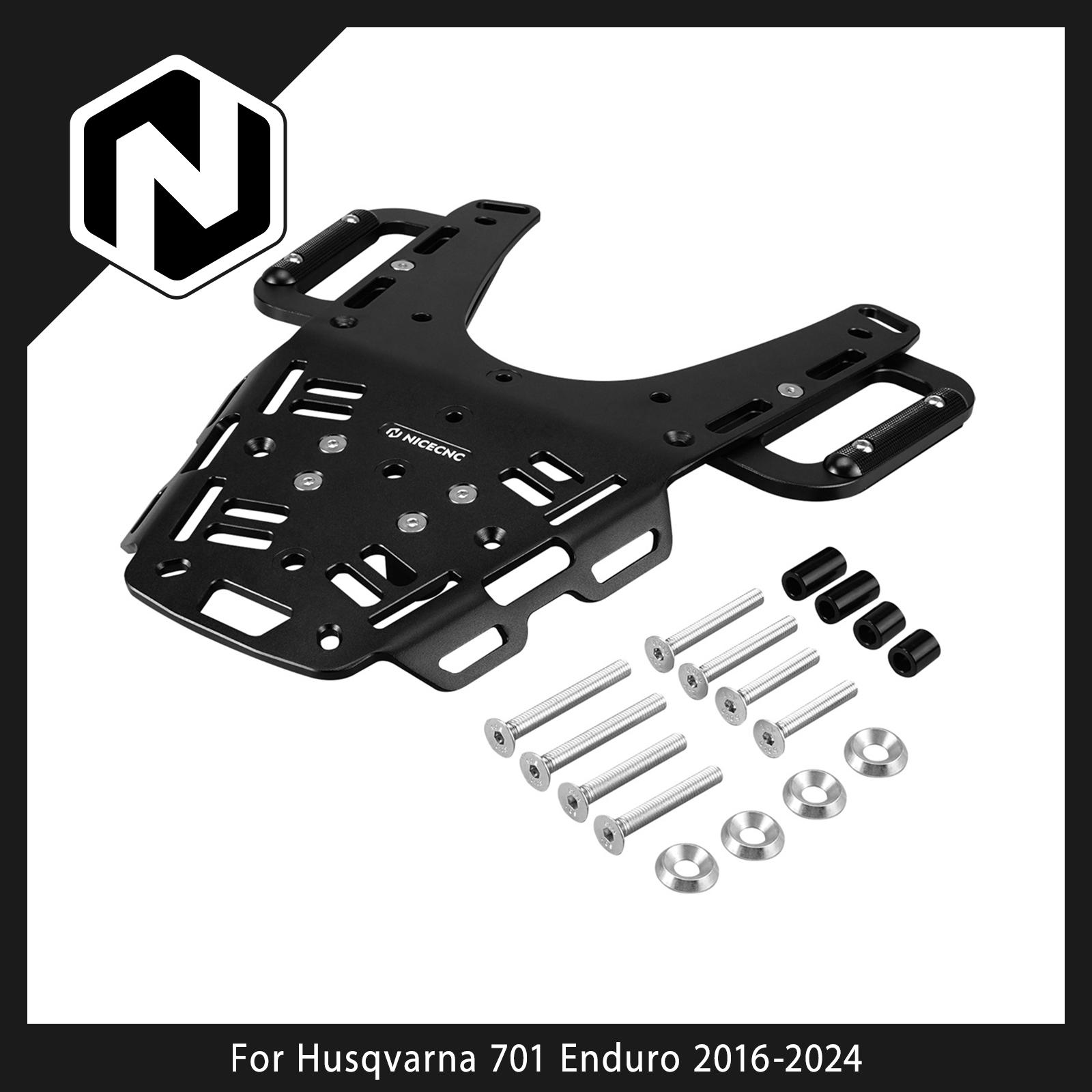 Cargo Rack Aluminum - ハスクバーナ エンデューロ701 スーパーモト701 2016-2025年式 バイク用リアラゲッジラック テールカーゴ