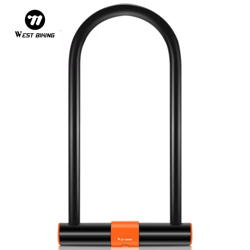 U Lock Heavy Duty - WEST BIKING 炭素鋼バイク U ロック盗難防止安全 MTB