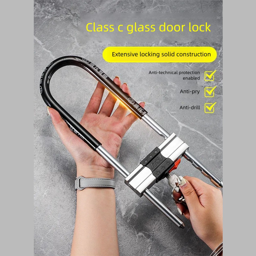 U Lock Heavy Duty - 自転車用コンビネーションUロック、頑丈な自転車用コンビネーションUロックパドルロック、自転車、電動スクーター、オートバイ用