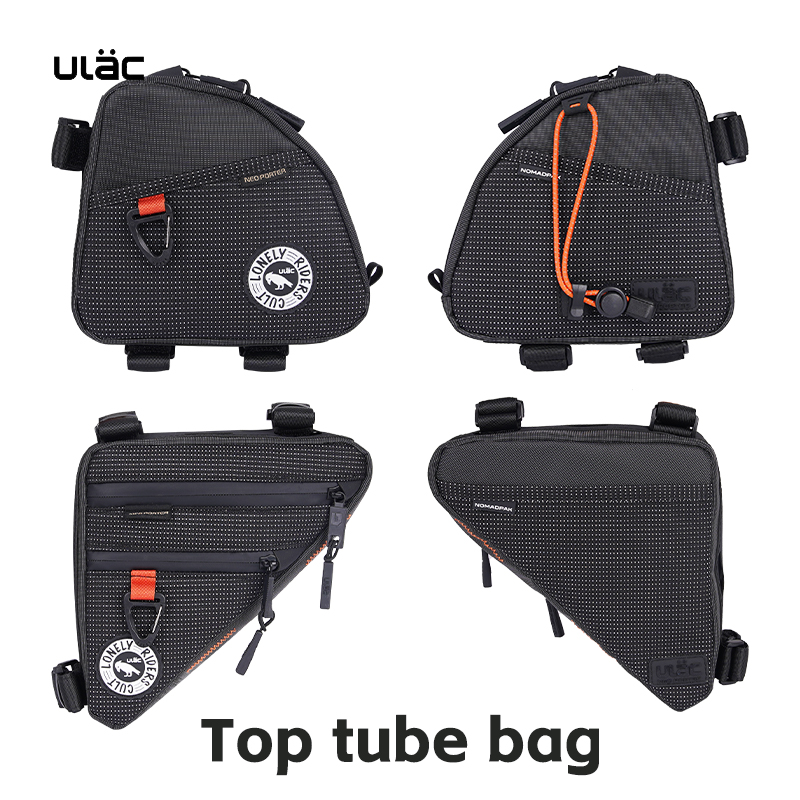 Cycling Commuter Backpack Waterproof - Ulac トライアングルサイクリングバッグ自転車フロントサドルチューブバッグバイクフレームポーチバッグホルダー屋外 MTB マウンテンバッグ防水生地