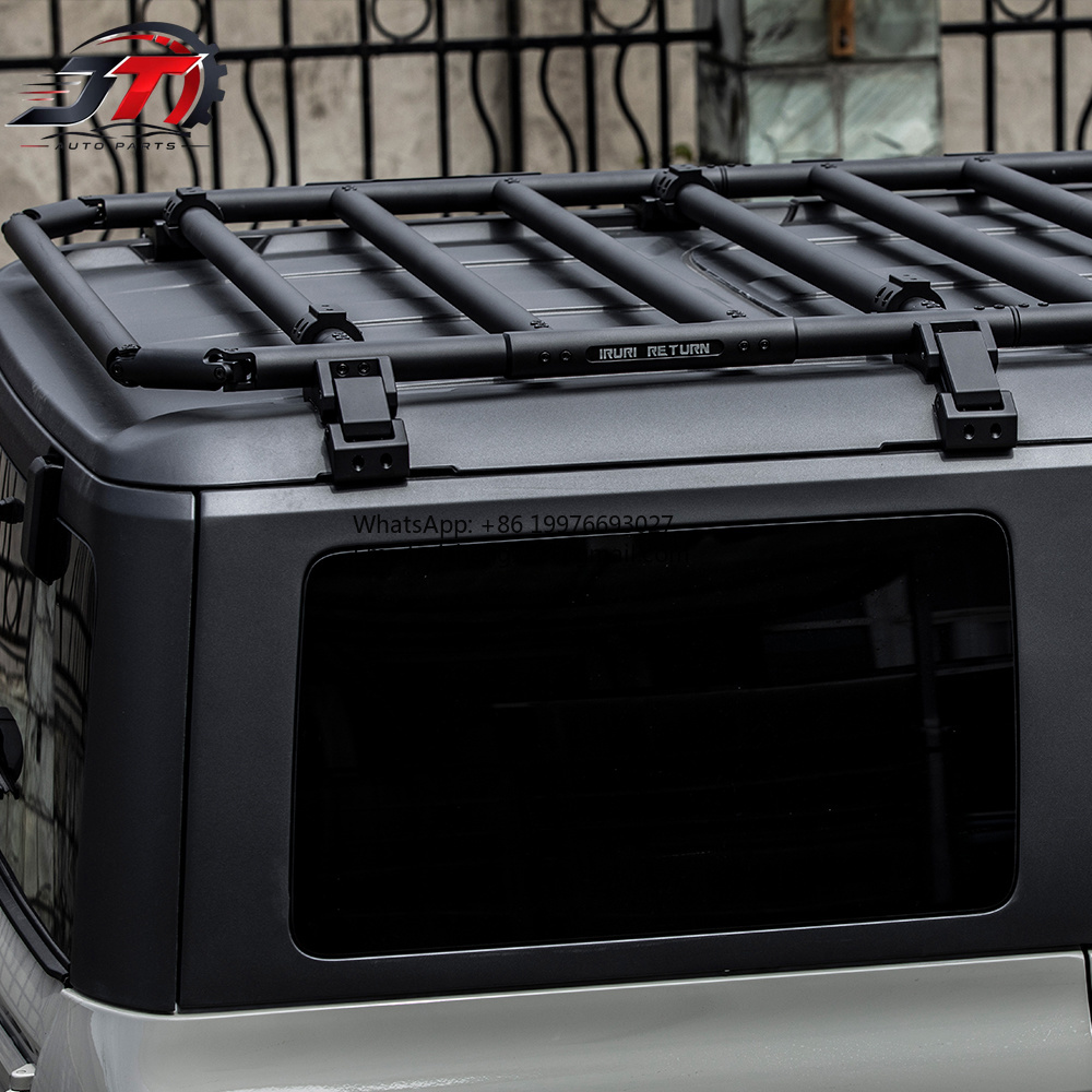 Cargo Rack Aluminum - 新スタイルIRURIクイックリリースルーフラック、アルミ合金製ルーフカーゴラック、穴あけ不要の取り付け、取り外し可能なルーフラックデザイン（F用）