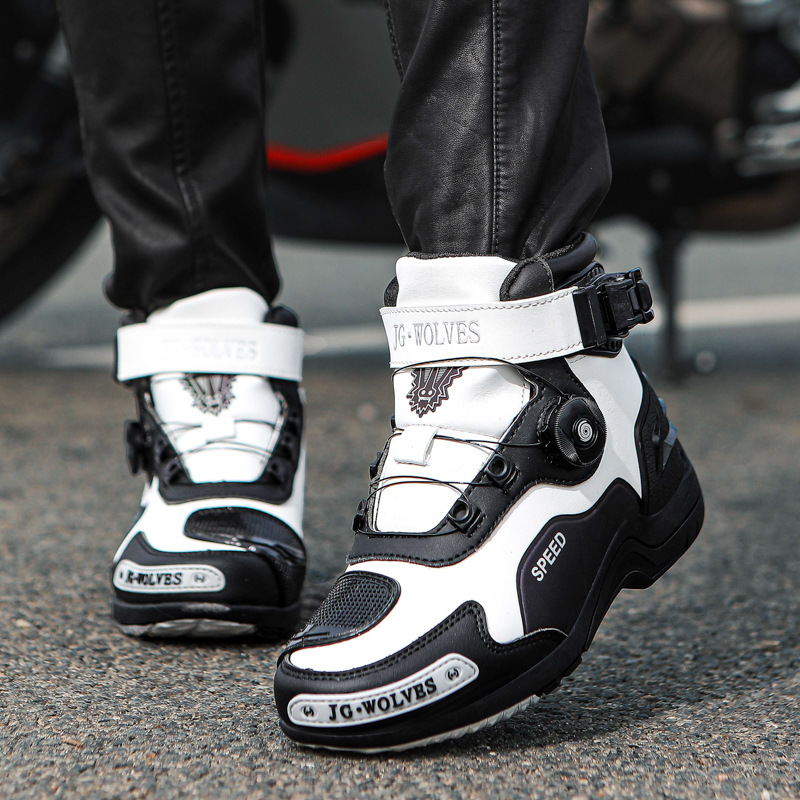 Cycling Shoes For Commute - 四季新サイクリングブーツアンチスリップ通気性通勤サイクリングシューズオートバイオフロード男性ラリーサイクリングシューズ機器