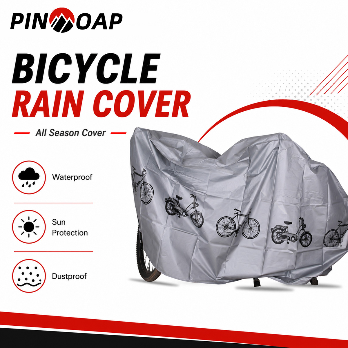 Cycling Commuter Backpack Waterproof - PINMOAP ユニバーサル自転車レインカバー防水屋外バイクカバー防塵 UV 耐性防風収納バッグサイクリングギア