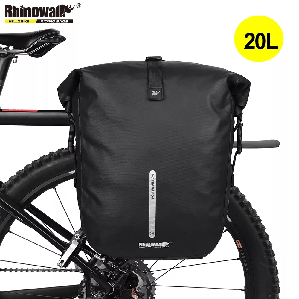 Panniers Waterproof Rear - ラインストーン-自転車のバックパック,20lトランク,トラベルバッグ,マウンテンバイクとロードバイクのバックパック,アクセサリー