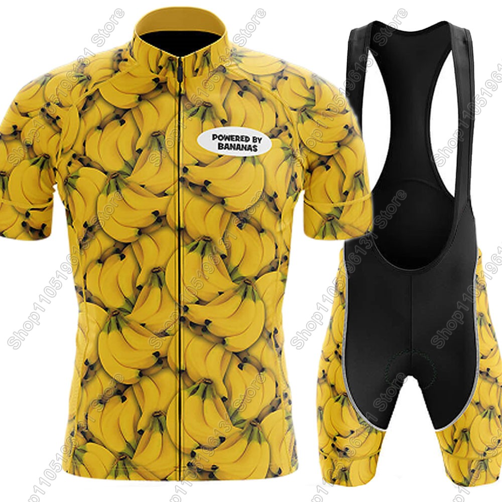 Cycling Commuter Clothing - Powerouge-By-Bananas 2026 サイクリングジャージセット 夏用自転車ウェア ロードバイクシャツスーツ 自転車ビブショーツ