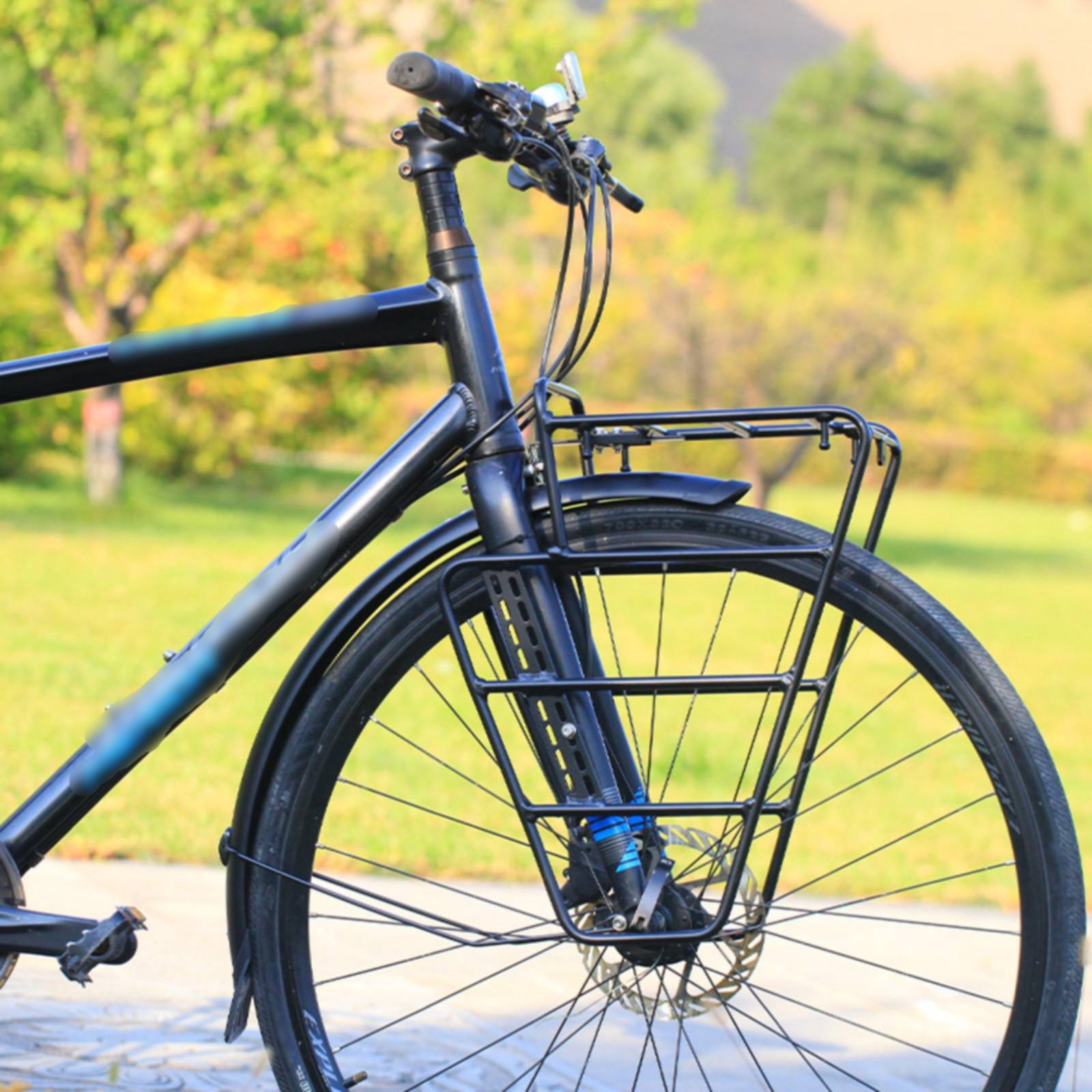 Cargo Rack Aluminum - グラベルバイクフロントキャリア アルミ合金製 サイクルフロントラゲッジラック ツーリングバイクラゲッジラック ユニバーサルフィット