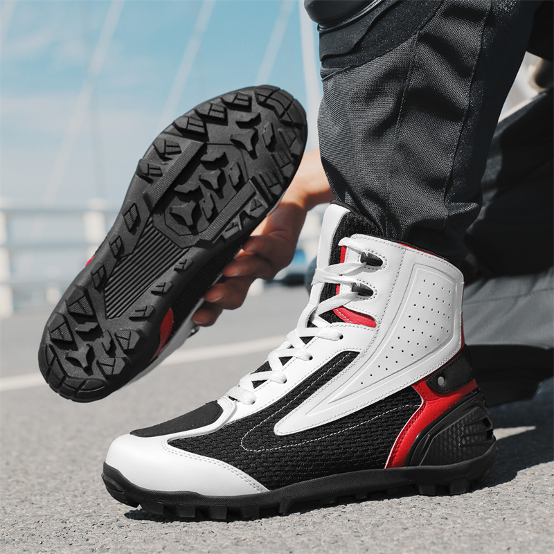 Cycling Shoes For Commute - サイクリングシューズ、バイク用防水通勤ブーツ、オフロードラリーバイクシューズ、バイク旅行アウトドアレジャー人気スタイル