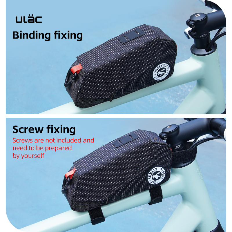 Ulac トライアングルサイクリングバッグ自転車フロントサド - Cycling Commuter Backpack Waterproof のレビューと価格