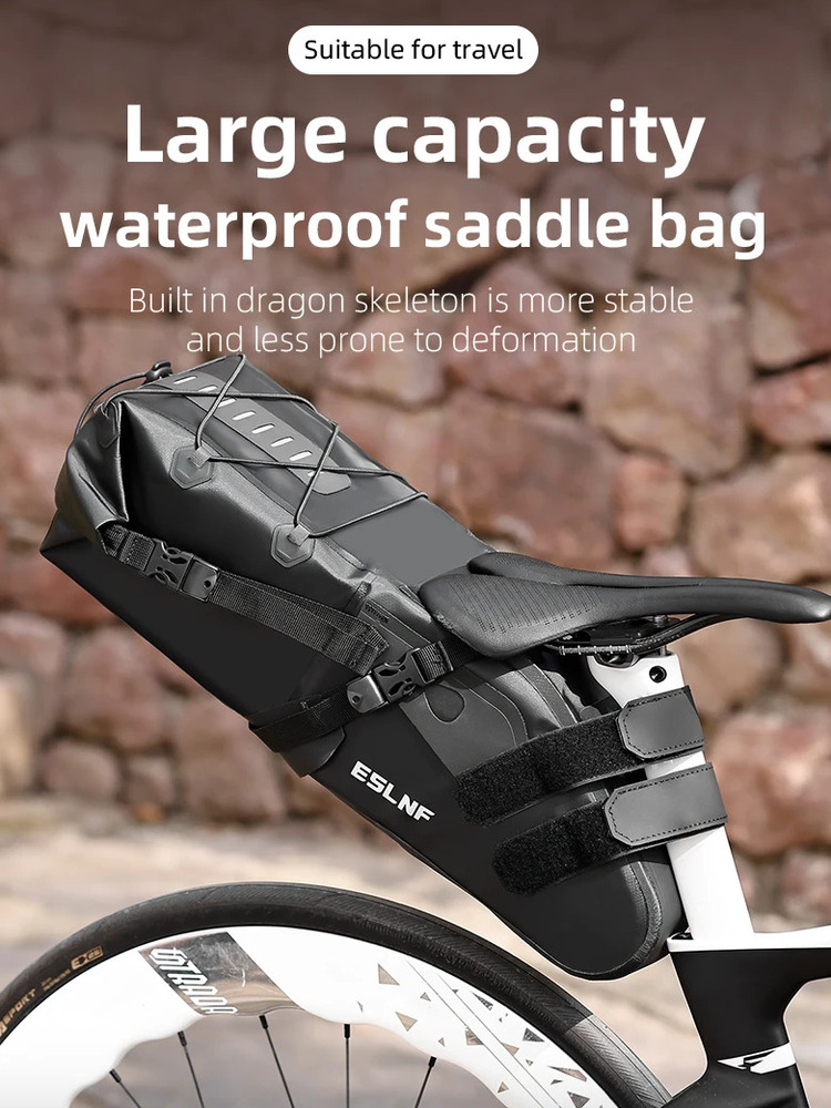 ESLNF反射防水MTB 10L大容量サドルバッグ 自転車バ - Cycling Commuter Backpack Waterproof のレビューと価格