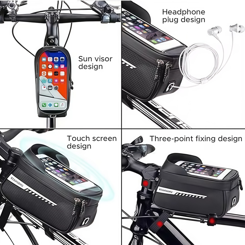 防水サンバイザー付きタッチスクリーンバイクフレームフロントチ - Cycling Commuter Backpack Waterproof のレビューと価格