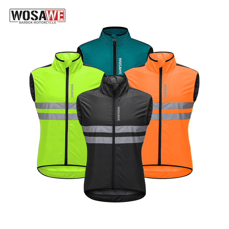 WOSAWE メンズ サイクリング ウインドブレーカー ベス - Reflective Vest Cycling のレビューと価格