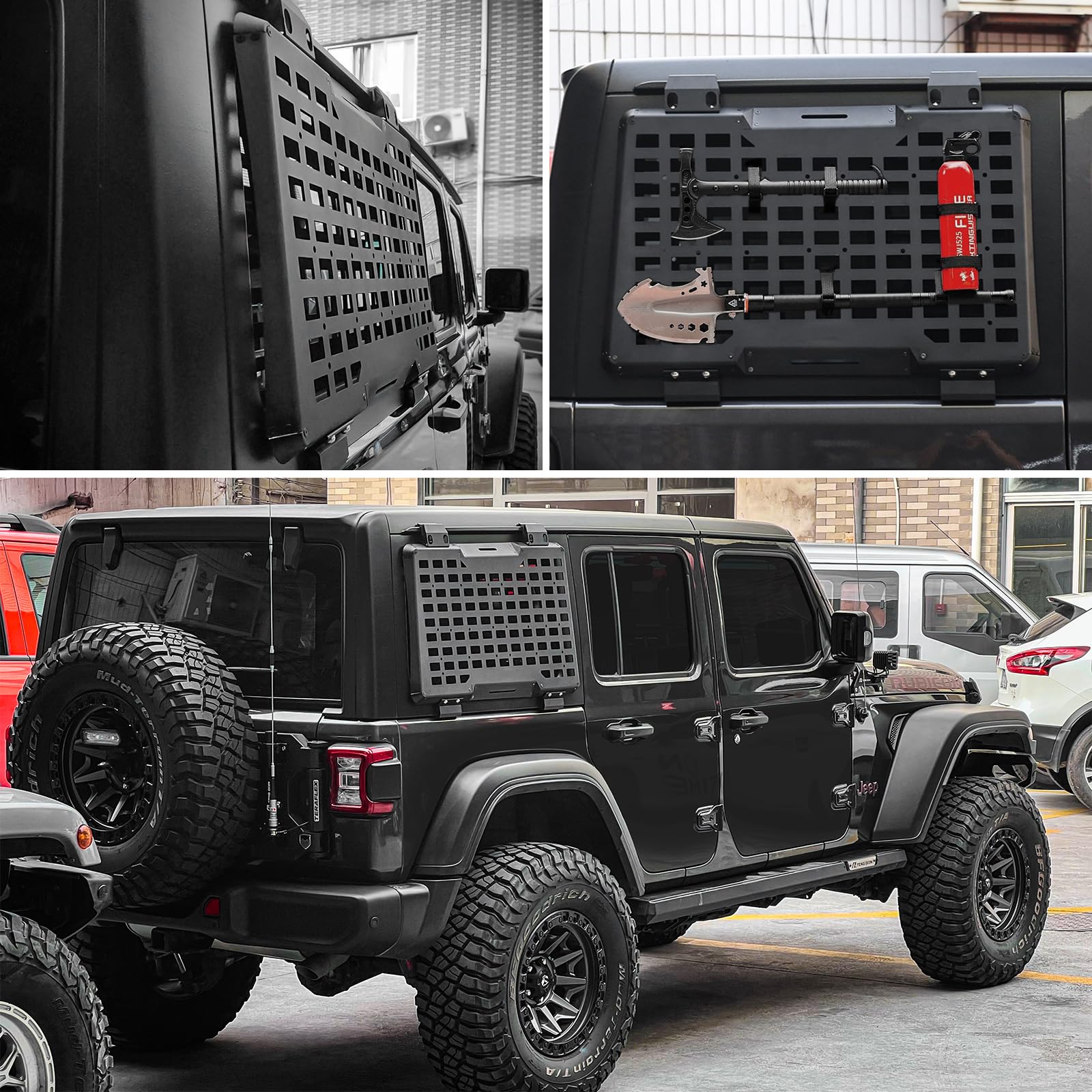 ジープ・ラングラーJL 2018-2026 4ドア用 リア右 - Cargo Rack Aluminum のレビューと価格