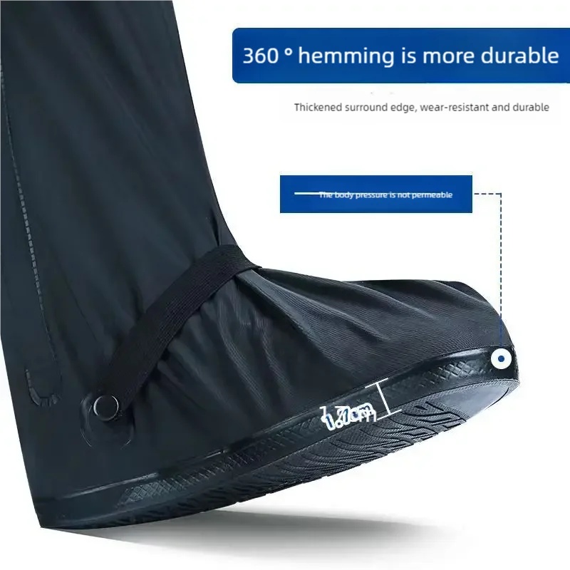 反射材付きハイアンクルレインブーツカバー、防水・滑り止めシュ - Cycling Shoes For Commute のレビューと価格