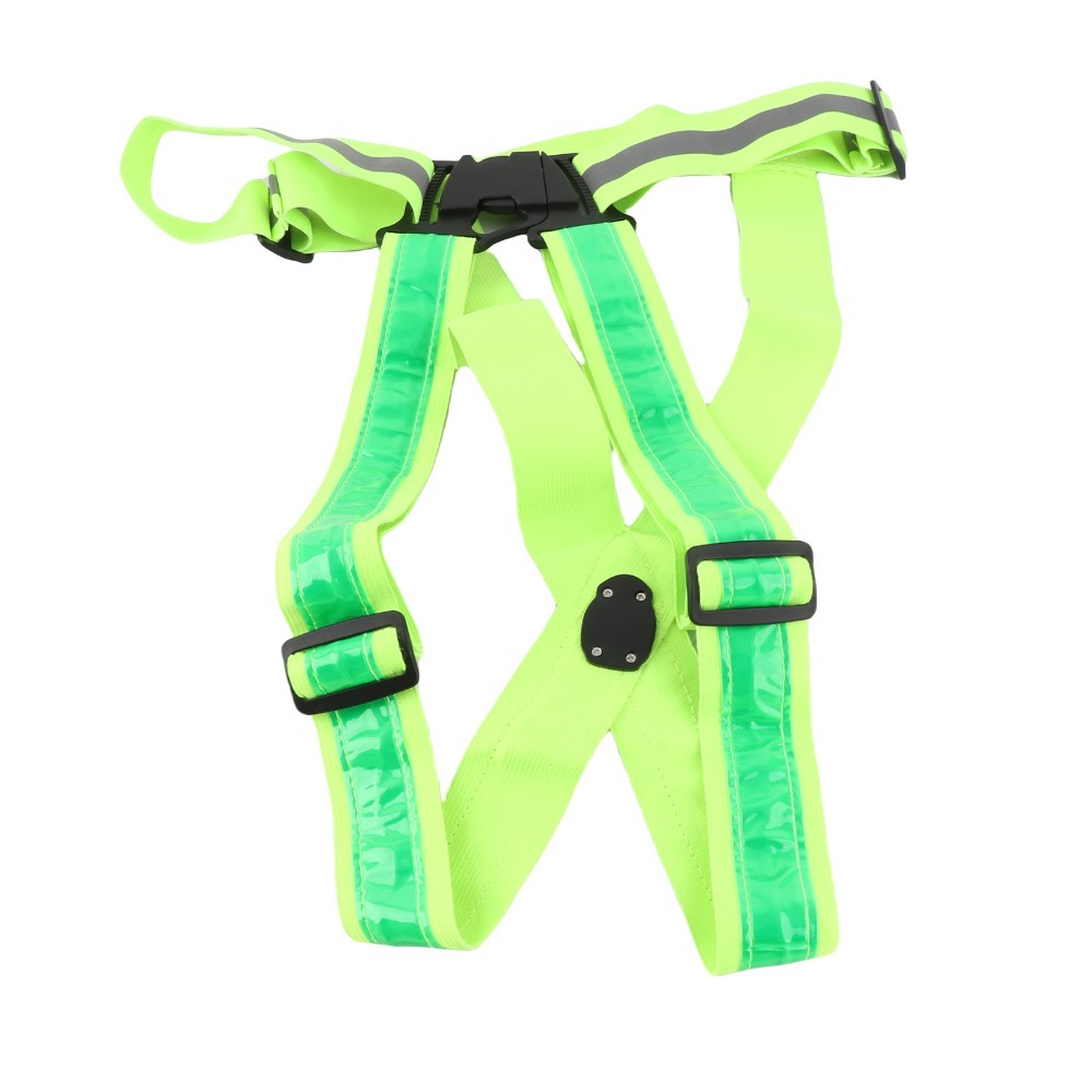 新しいポリエステル製LED安全ベスト、グリーンライト、USB - Reflective Vest Cycling のレビューと価格
