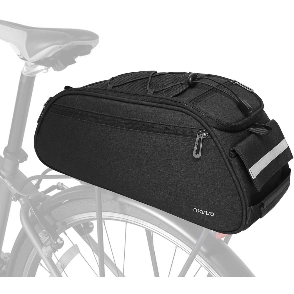 バイクラックバッグ防水トランクパニアリアシートポーチサイクリ - Panniers Waterproof Rear のレビューと価格