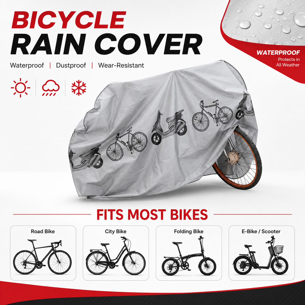 PINMOAP ユニバーサル自転車レインカバー防水屋外バイク - Cycling Commuter Backpack Waterproof のレビューと価格