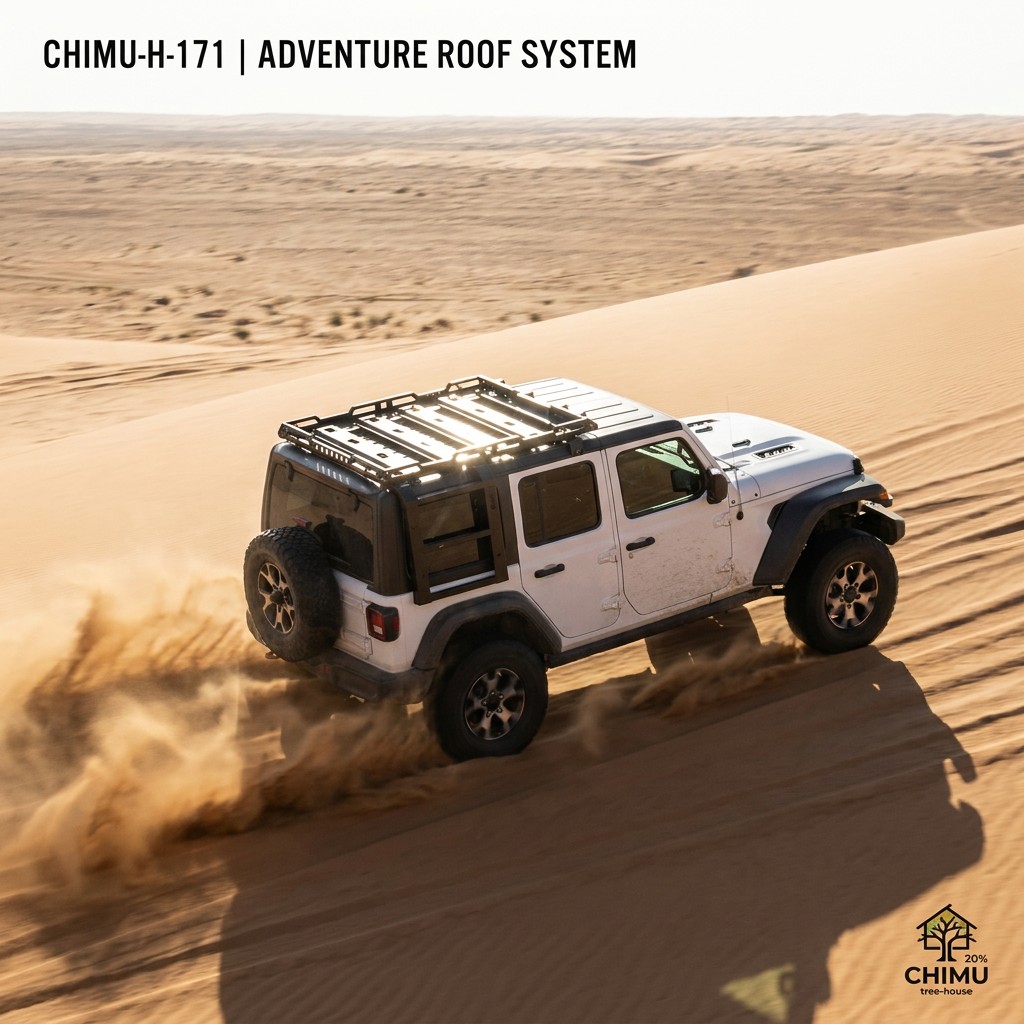 【CHIMU HOME】ジープ・ラングラー型オフロード車用ス - Cargo Rack Aluminum のレビューと価格