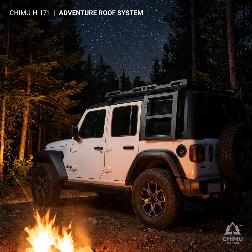 【CHIMU HOME】ジープ・ラングラー型オフロード車用ス - Cargo Rack Aluminum のレビューと価格