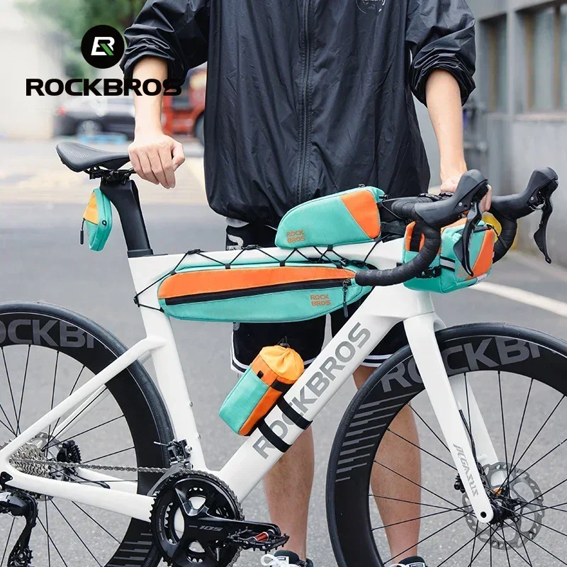 ROCKBROS バイクバッグコンボポリエステルフロントバッ - Cycling Journey のレビューと価格