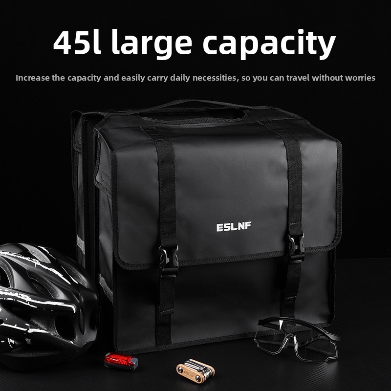 MTB自転車用45L大容量リアラックバッグ、バイクトランクバ - Cycling Journey のレビューと価格