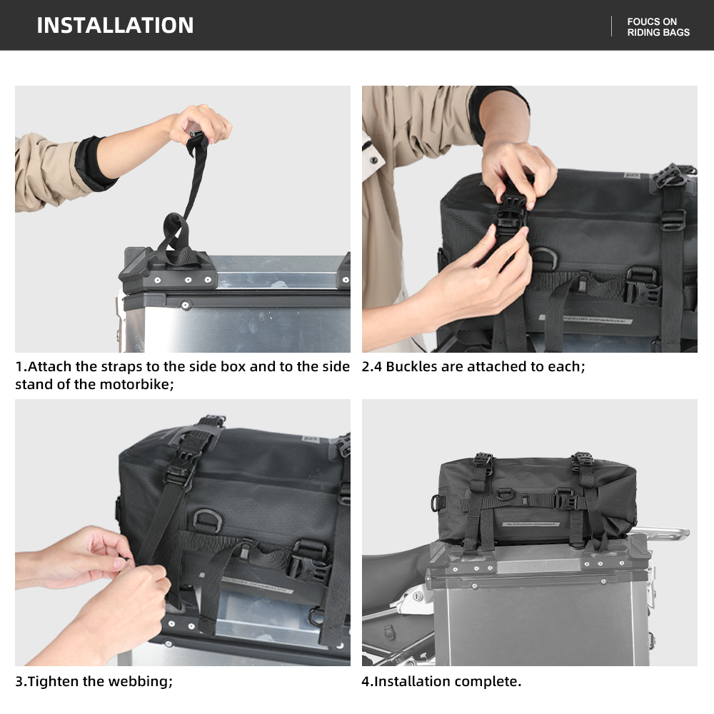 ラインストーンowalk-オートバイの防水トップとテールボッ - Panniers Waterproof Rear のレビューと価格