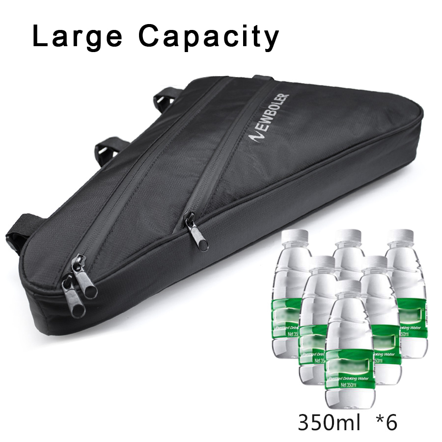 NEWBOLER 大型自転車トライアングルバッグ自転車フレー - Cycling Commuter Backpack Waterproof のレビューと価格