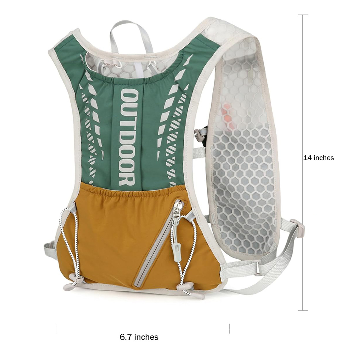 反射材付きランニングハイドレーションベスト、超軽量バックパッ - Reflective Vest Cycling のレビューと価格
