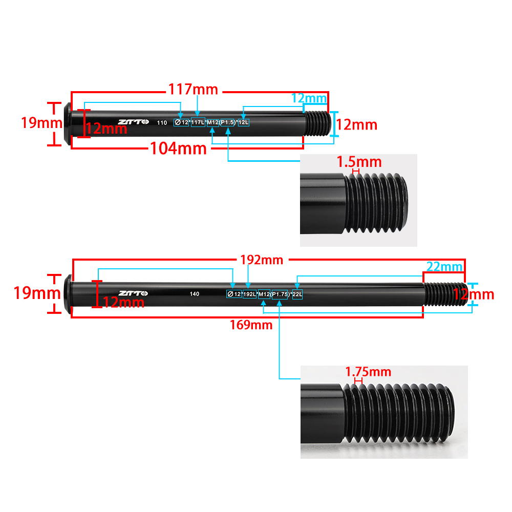 ZTTO MTBロードバイク M12xP1.0/1.5/1. - Dynamo Hub Front のレビューと価格