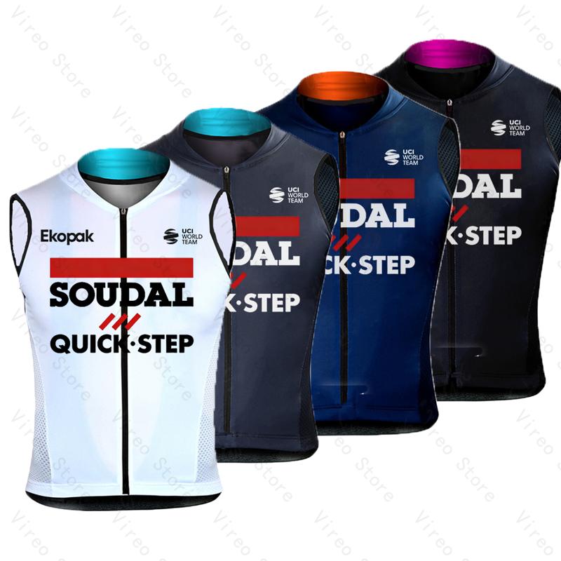Soudal クイックステップサイクリングベスト夏防風スポー - Reflective Vest Cycling のレビューと価格