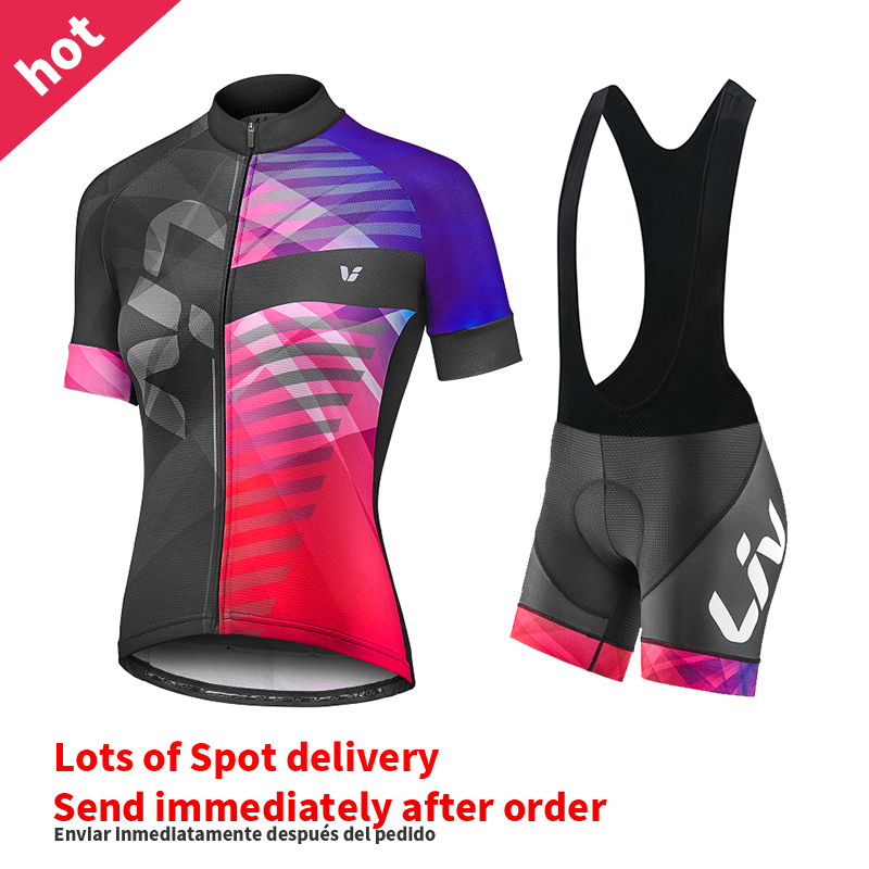 Liv-女性のサイクリングショーツとジャージのセット,チーム - Cycling Community のレビューと価格