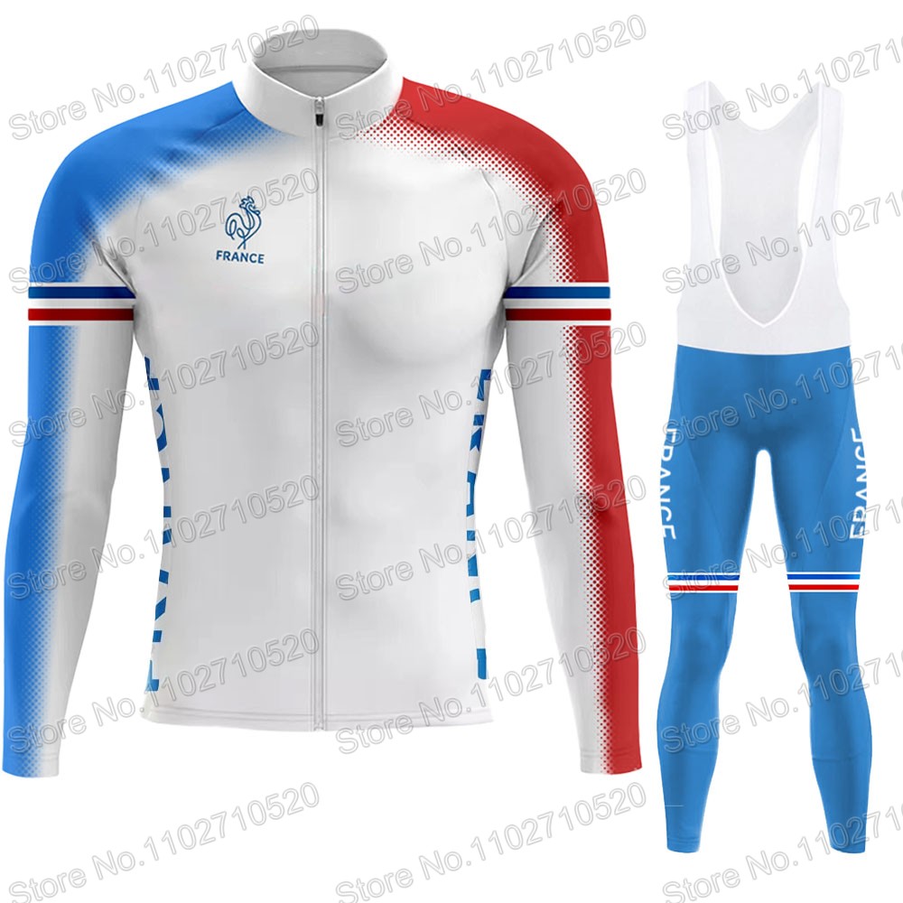 フランス代表チーム 2025 サイクリングジャージセット長袖 - Cycling Commuter Clothing のレビューと価格